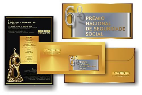 6o Prêmio Nacional de Seguridade Social - logomarca e convite