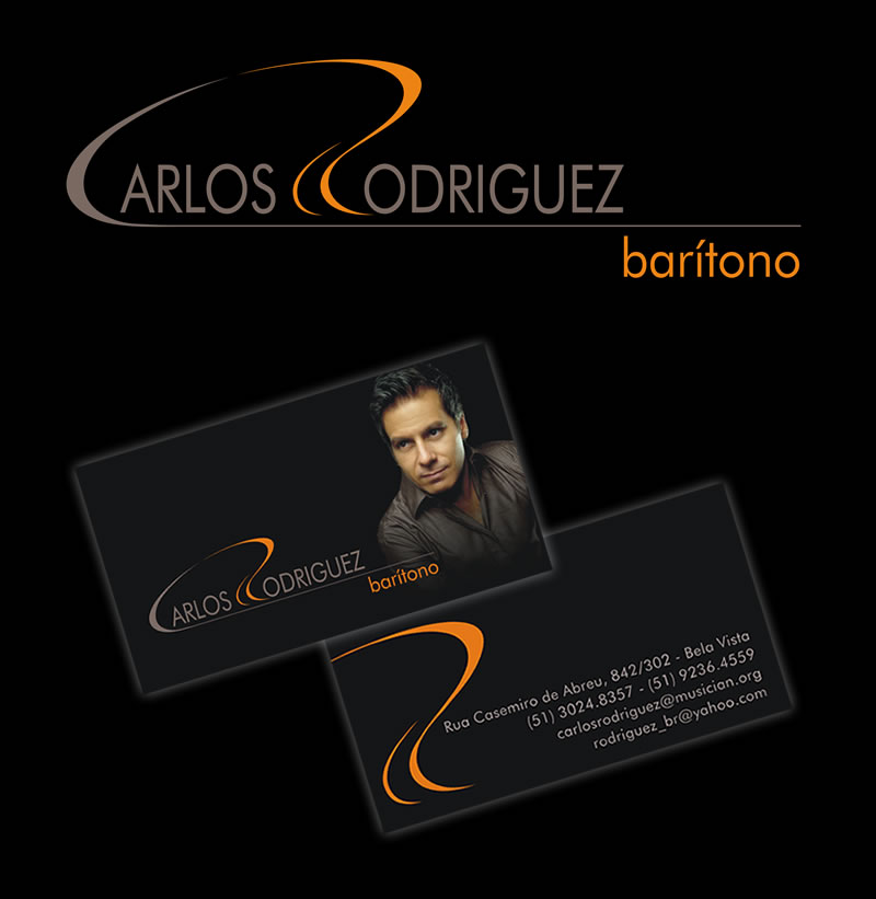 Carlos Rodriguez-barítono - Logo e cartão